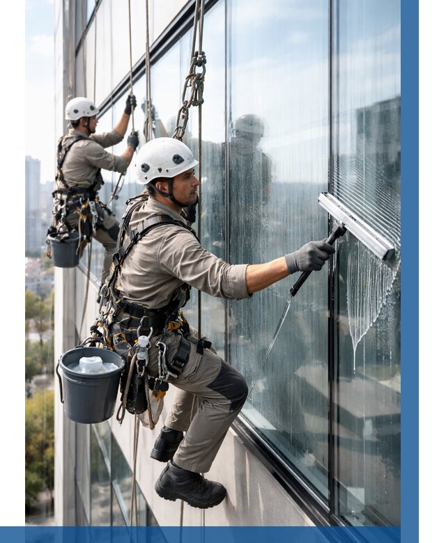 Мойка окон альпинистами в Боре от 4676 р. | ВЫСОТНИК-Бор