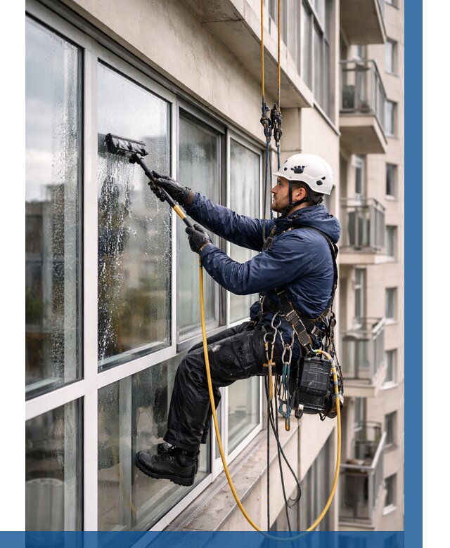 Мойка балконного остекления в Боре от 3637 р. | ВЫСОТНИК-Бор