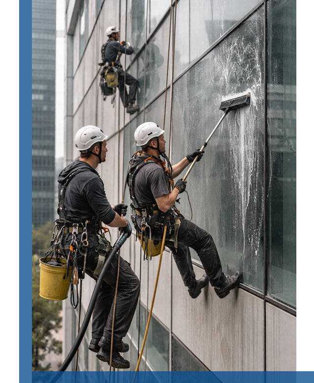 Профессиональная высотная мойка фасадов зданий в Боре