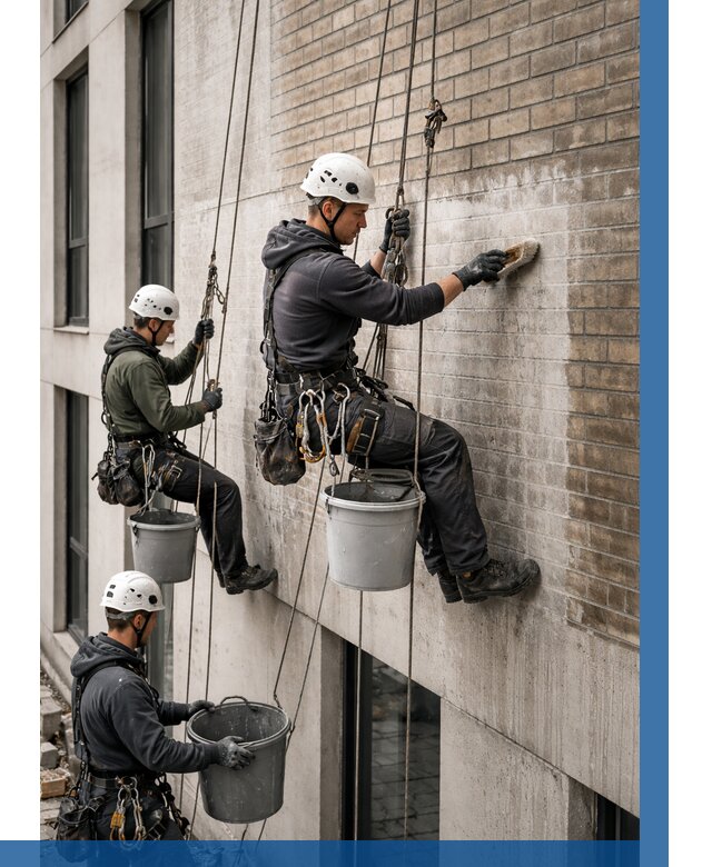 Удаление высолов с фасада в Боре от 260 р. | ВЫСОТНИК-Бор