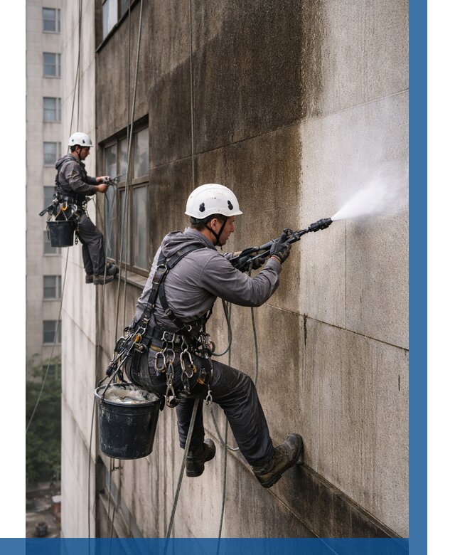 Очистка фасада от копоти в Боре от 260 р. | ВЫСОТНИК-Бор