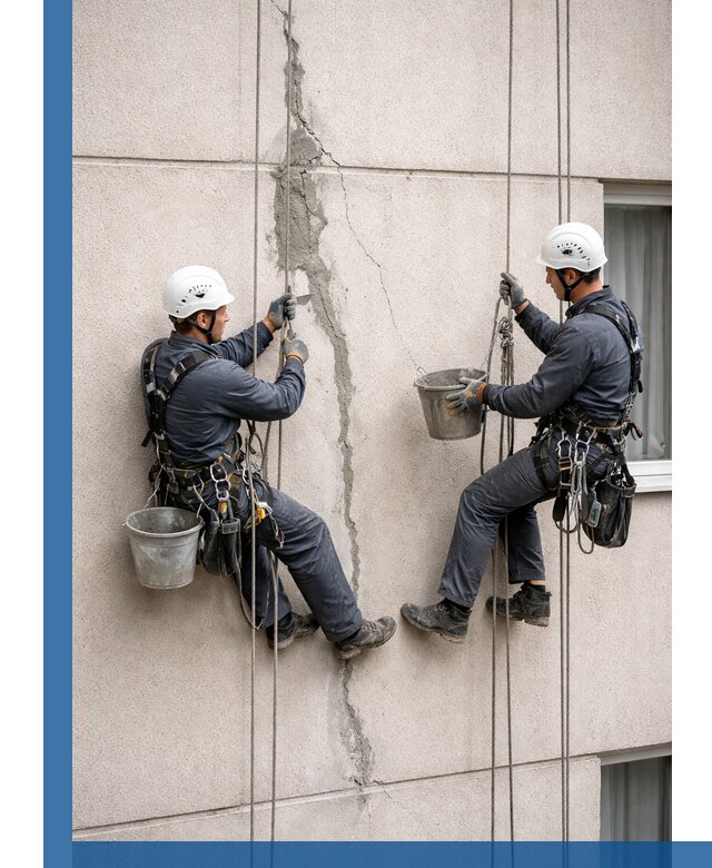 Заделка трещин на фасаде в Боре с гарантийным ремонтом