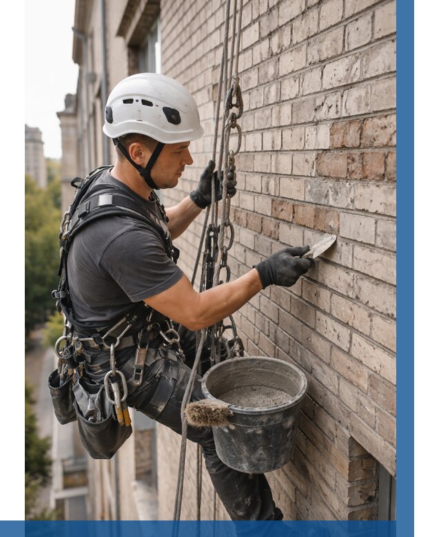 Ремонт кирпичной кладки фасада в Боре от 1870 р. | ВЫСОТНИК-Бор