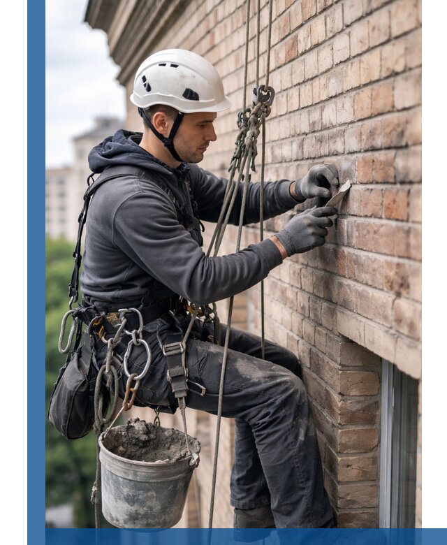 Качественный ремонт кирпичной кладки фасада в Боре с гарантией