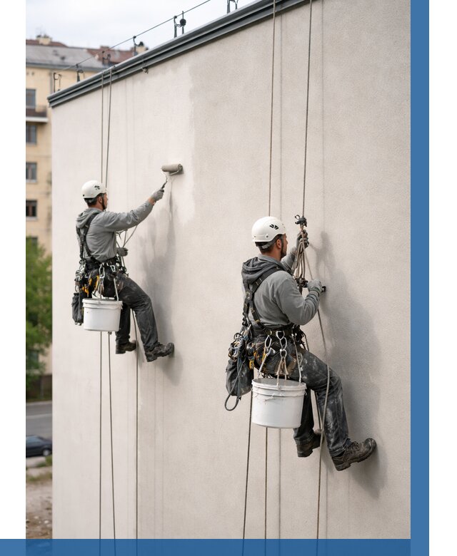 Покраска оштукатуренного фасада в Боре от 332 р. | ВЫСОТНИК-Бор