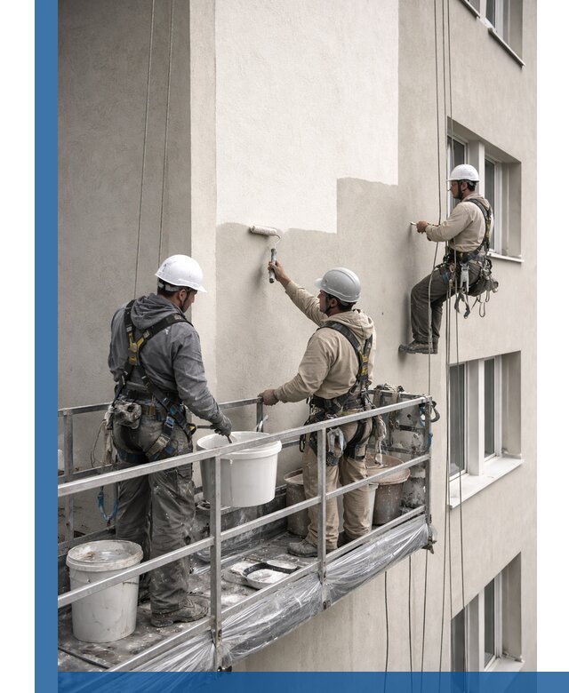 Покраска оштукатуренного фасада в Боре под ключ с гарантией