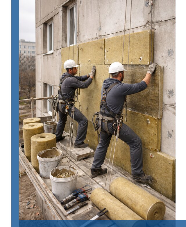 Утепление фасада минватой в Боре под ключ с гарантией