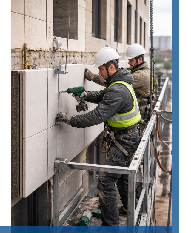 Монтаж фасадных термопанелей в Боре от 1559 р. | ВЫСОТНИК-Бор