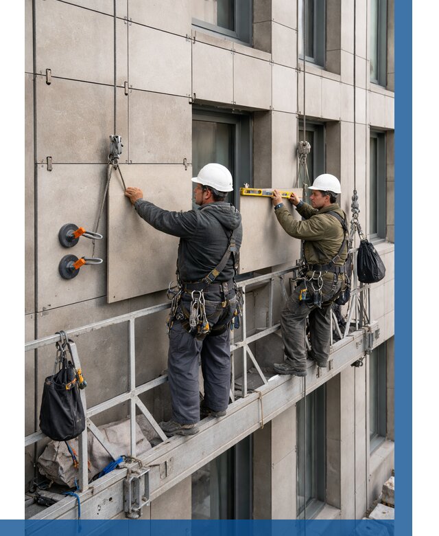 Монтаж керамогранита на фасад в Боре от 2598 р. | ВЫСОТНИК-Бор