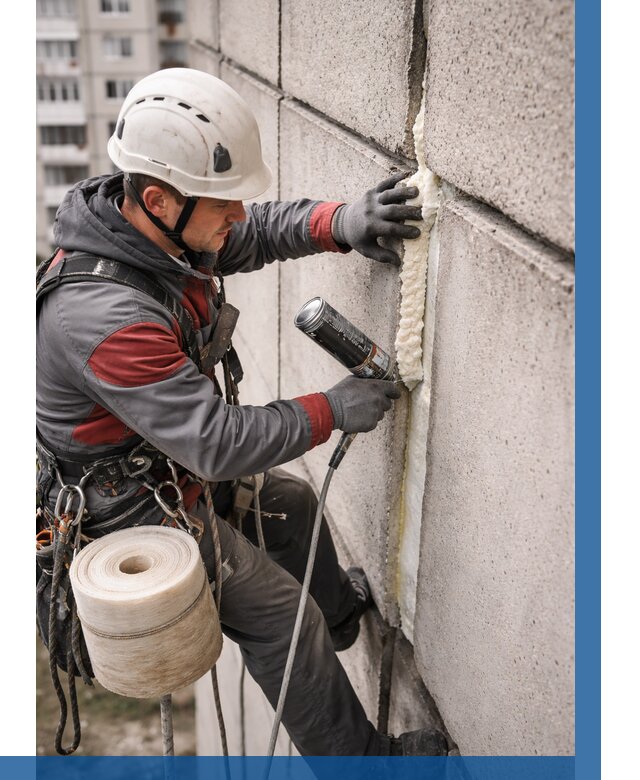 Утепление межпанельных швов в Боре от 727 р. | ВЫСОТНИК-Бор