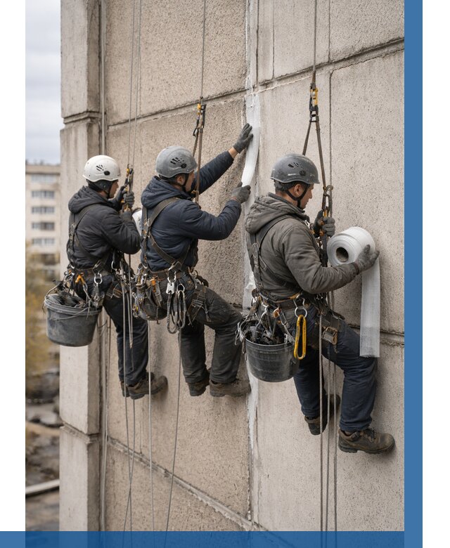 Ремонт межпанельных швов в Боре от 779 р. | ВЫСОТНИК-Бор