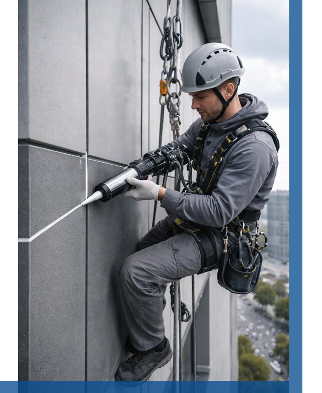 Герметизация стыков фасадных панелей в Боре от 6754 р.| ВЫСОТНИК-Бор