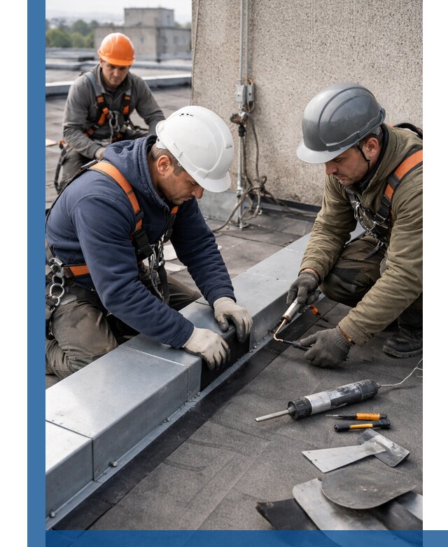 Ремонт кровельных примыканий в Боре профессионально