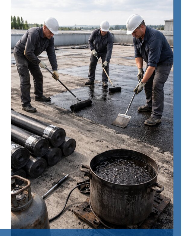 Гидроизоляция кровли мастикой в Боре от 623 р. | ВЫСОТНИК-Бор