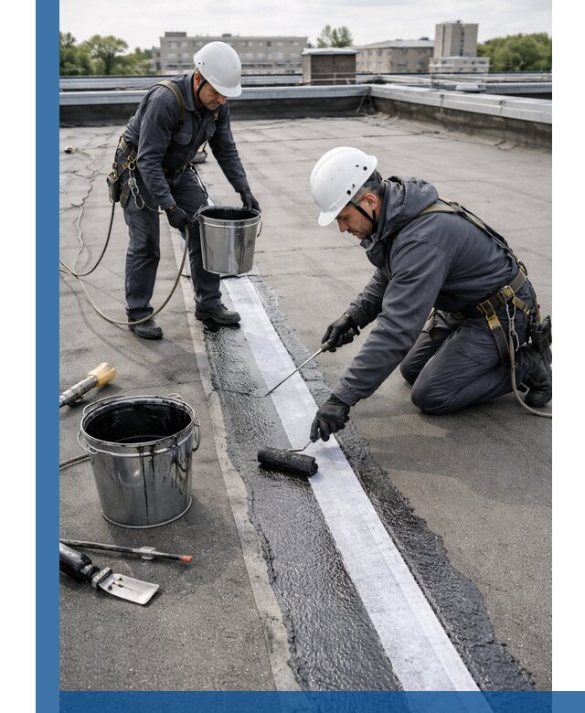 Гидроизоляция кровли мастикой в Боре надежная защита