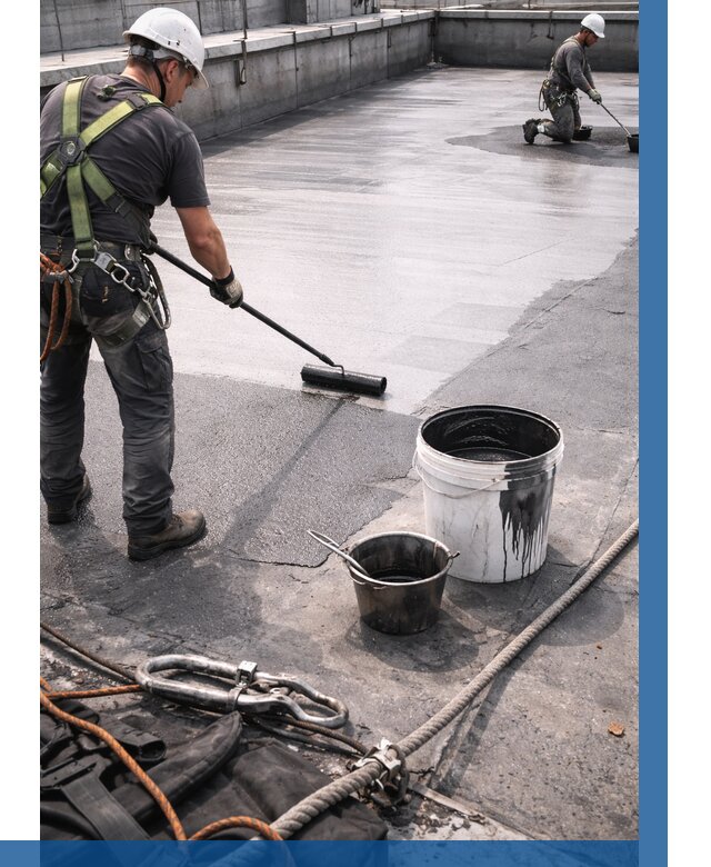 Гидроизоляция кровли жидкой резиной в Боре от 520 р. | ВЫСОТНИК-Бор