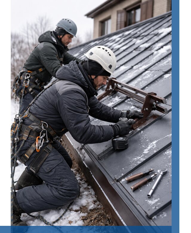 Монтаж снегозадержателей в Боре от 468 р. | ВЫСОТНИК-Бор