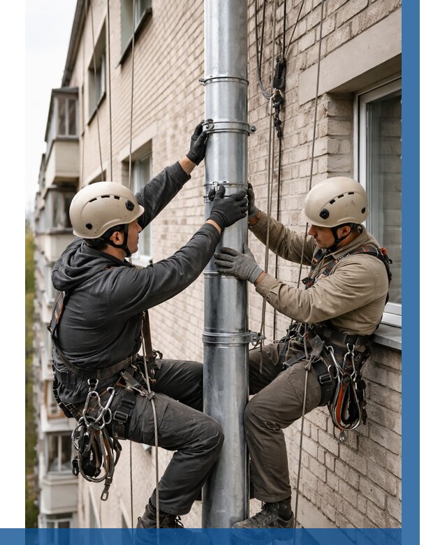 Замена водосточных труб в Боре от 6754 р. | ВЫСОТНИК-Бор
