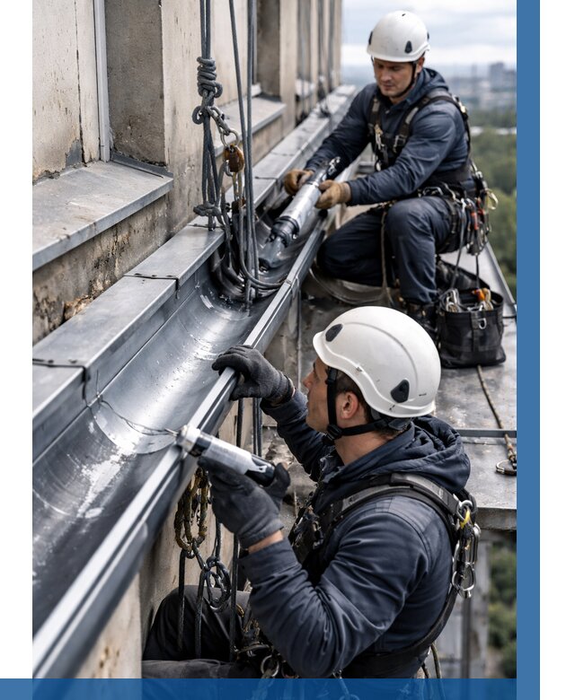 Ремонт водосточных желобов в Боре от 6754 р. | ВЫСОТНИК-Бор