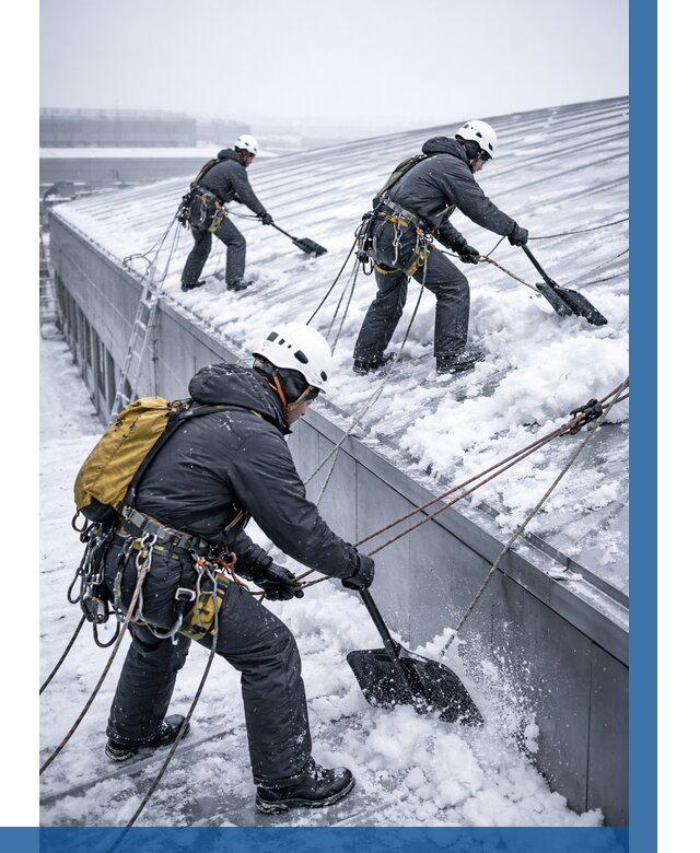 Очистка навесов от снега в Боре от 4676 р. | ВЫСОТНИК-Бор