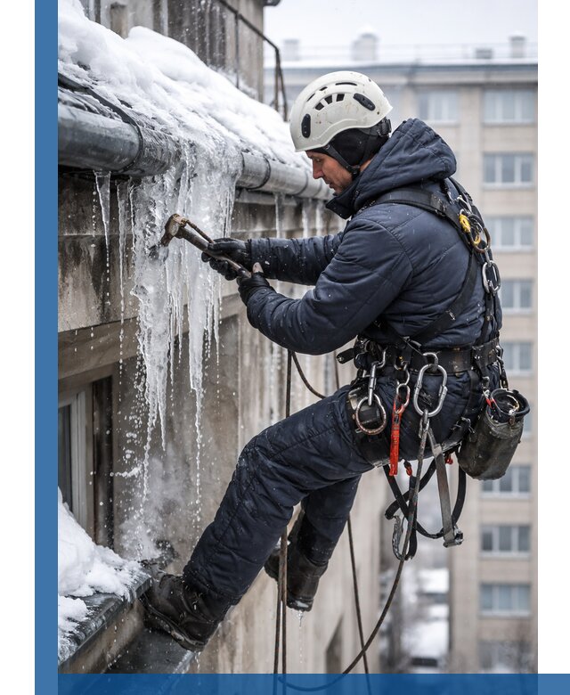 Удаление наледи и чистка водостоков в Боре оперативно и безопасно
