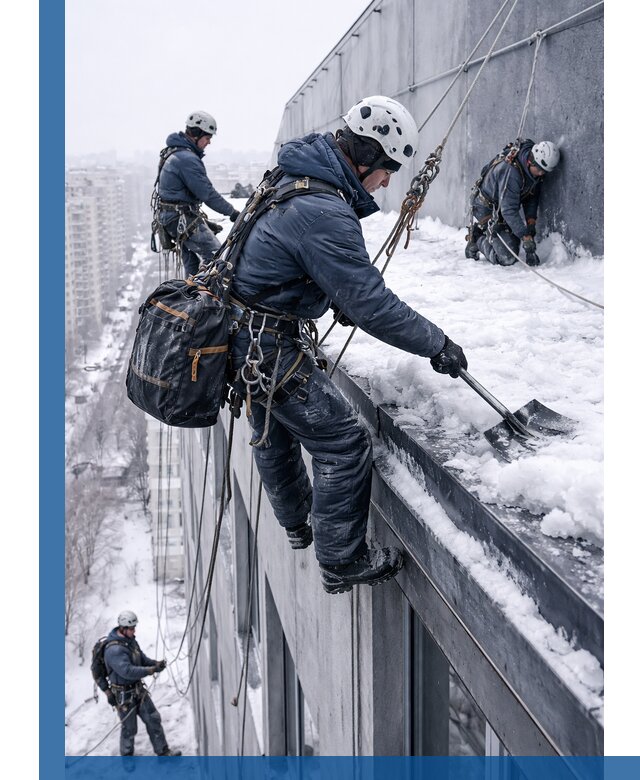 Абонентское обслуживание кровли зимой в Боре регулярный уход