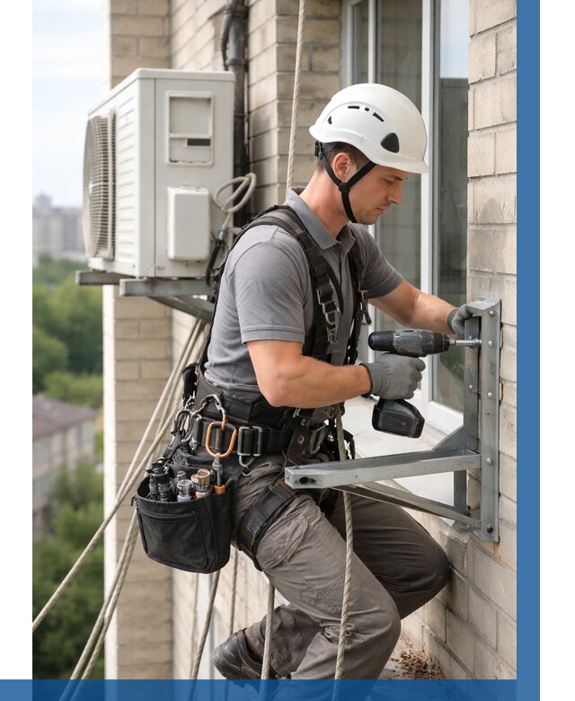 Установка кронштейнов кондиционера в Боре от 3637 р. | ВЫСОТНИК-Бор