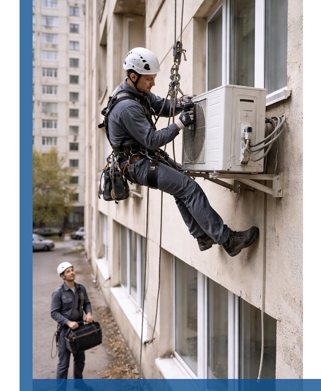 Демонтаж внешнего блока кондиционера в Боре профессионально