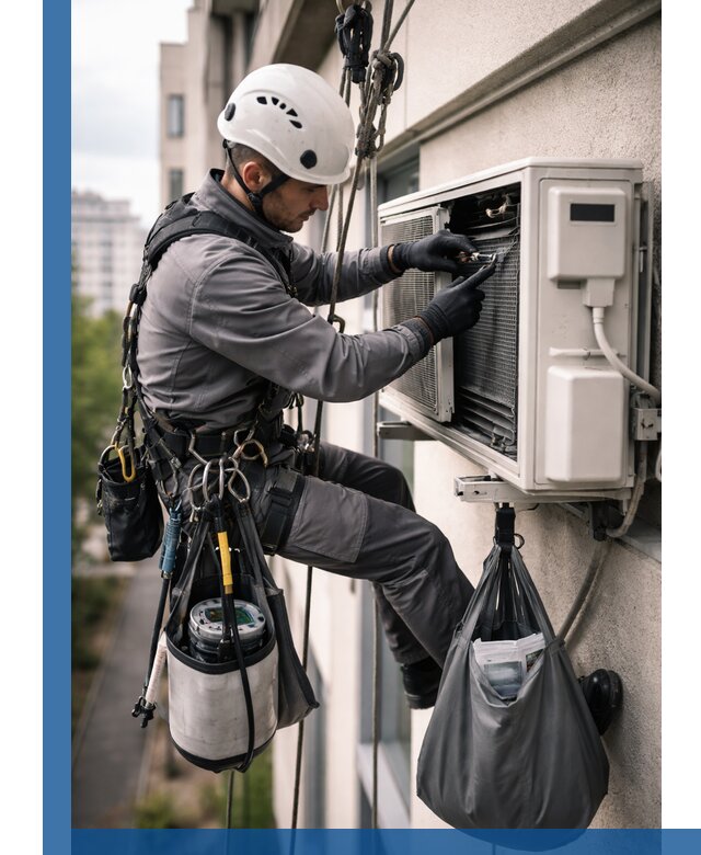 Обслуживание внешнего блока кондиционера в Боре профессионально