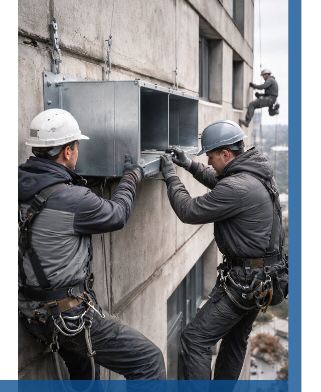 Монтаж вентиляционных коробов в Боре от 3117 р. | ВЫСОТНИК-Бор