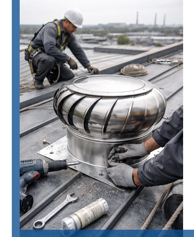 Установка дефлекторов на кровле в Боре профессионально