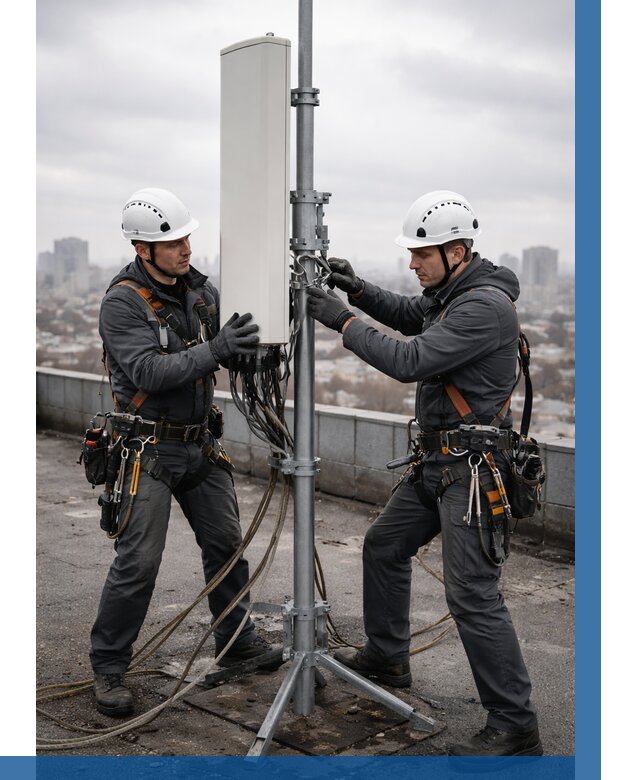 Монтаж антенн связи на крыше в Боре от 8832 р. | ВЫСОТНИК-Бор