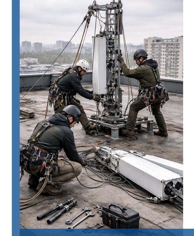 Демонтаж антенн на крыше зданий в Боре с гарантией