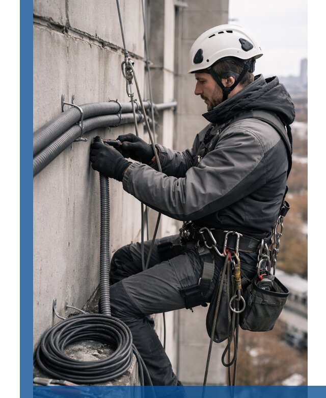 Профессиональный монтаж гофры для кабеля в Боре с гарантией