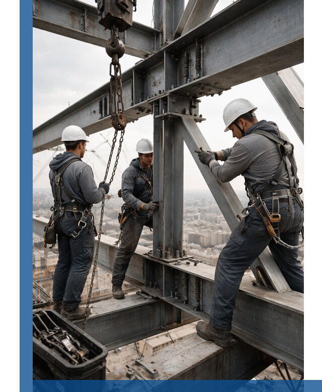 Профессиональный монтаж металлоконструкций на высоте в Боре