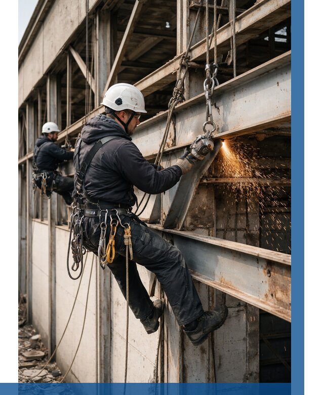 Демонтаж металлоконструкций на высоте в Боре от 6754р. |ВЫСОТНИК-Бор