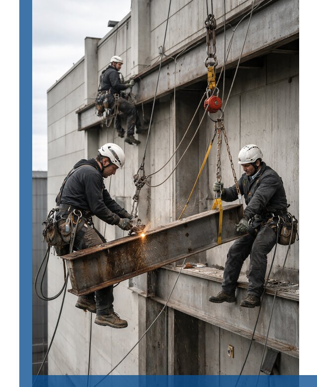 Демонтаж металлоконструкций на высоте в Боре под ключ