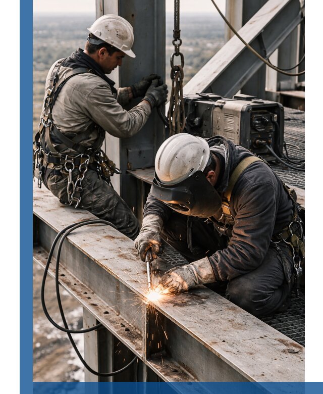 Высотные сварочные работы в Боре для промышленных объектов