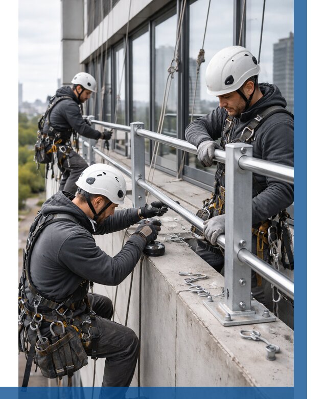 Монтаж ограждений на высоте в Боре, от 1247 р. | ВЫСОТНИК-Бор