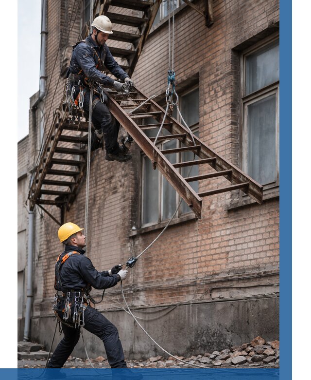 Демонтаж пожарной лестницы в Боре от 12468 р. | ВЫСОТНИК-Бор