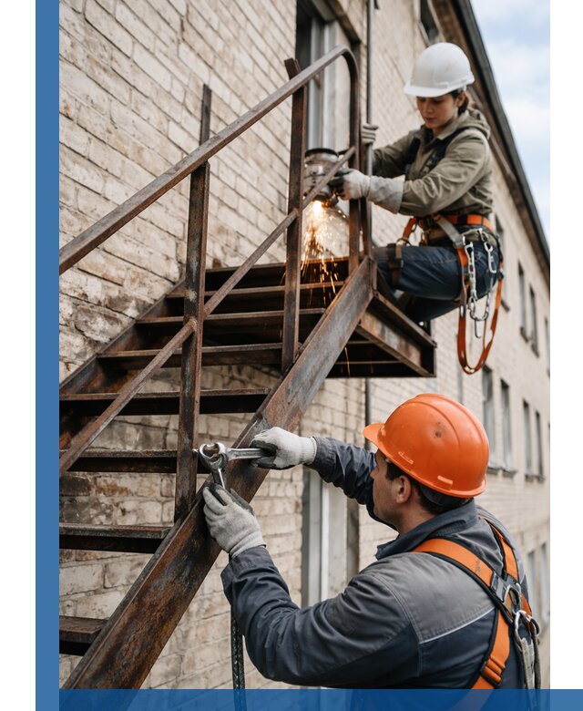 Ремонт и восстановление пожарных лестниц с выездом в Боре