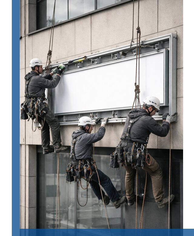 Профессиональный монтаж светового короба под ключ в Боре