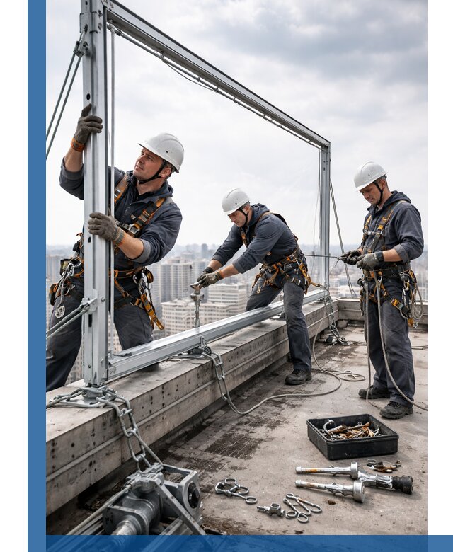 Монтаж крышных рекламных конструкций под ключ в Боре