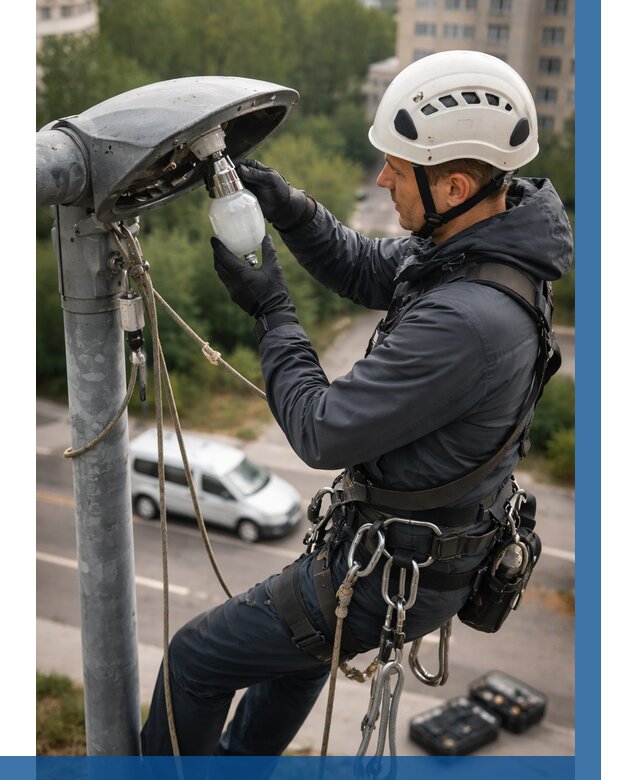 Замена ламп на высоте в Боре от 2598 р. | ВЫСОТНИК-Бор