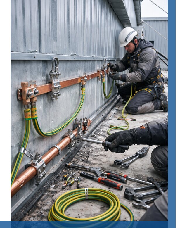 Монтаж заземления здания в Боре от 25975 р. | ВЫСОТНИК-Бор