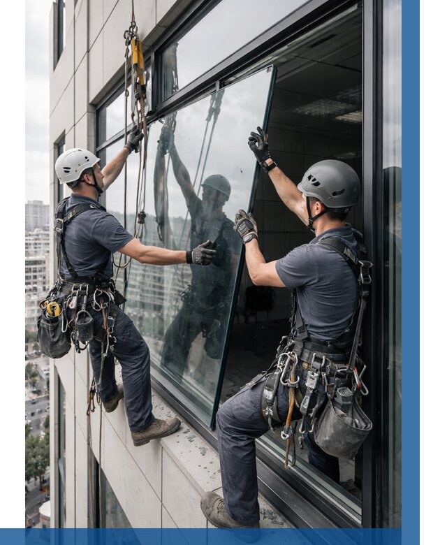 Замена стеклопакетов на высоте в Боре от 5715 р. | ВЫСОТНИК-Бор