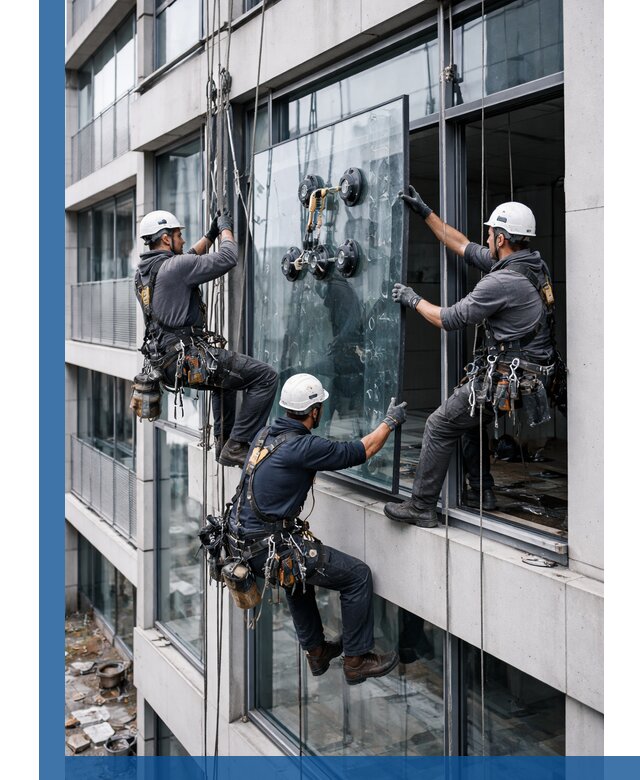 Фасадное остекление и монтаж витражей зданий в Боре под ключ