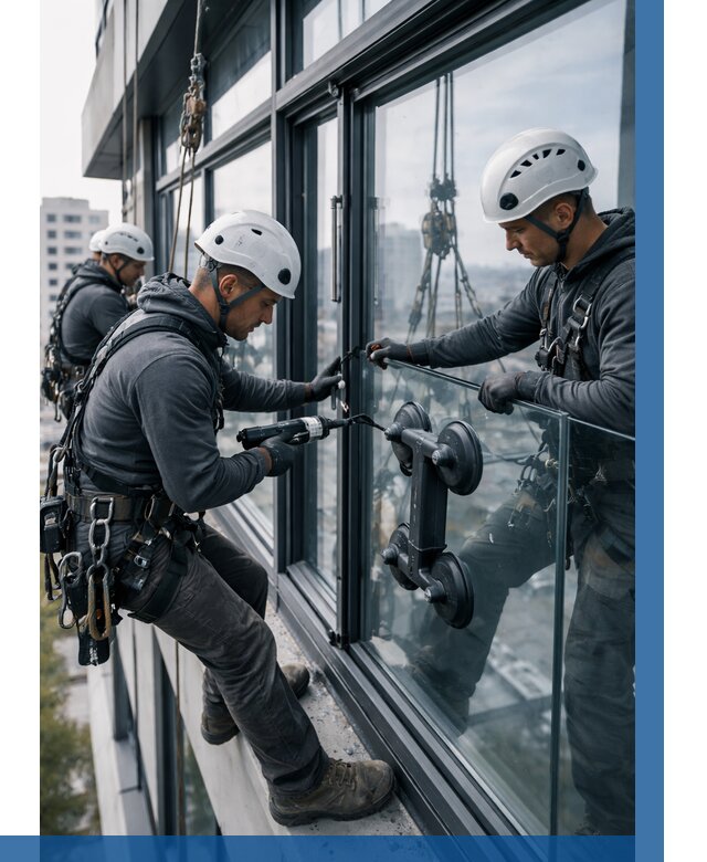 Витражное остекление зданий в Боре от 3637 р. | ВЫСОТНИК-Бор