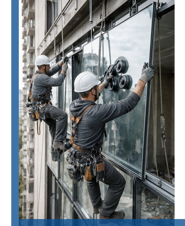 Витражное остекление фасадов и лоджий в Боре под ключ