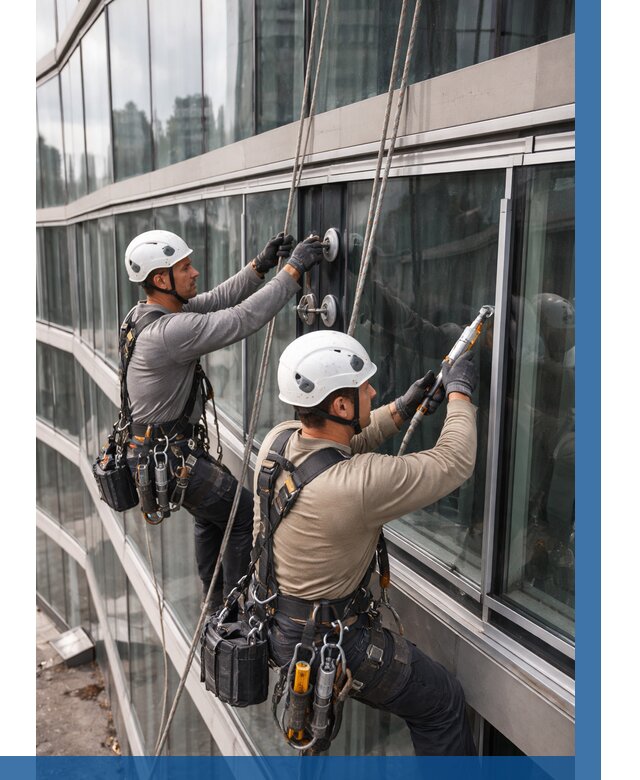 Радиусное остекление фасада в Боре от 12468 р. | ВЫСОТНИК-Бор